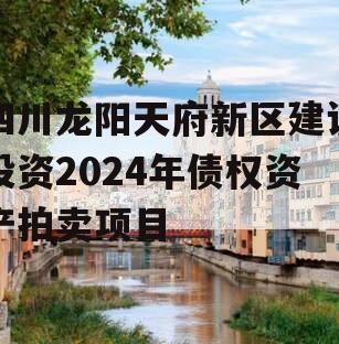 四川龙阳天府新区建设投资2024年债权资产拍卖项目