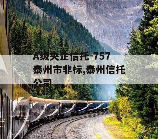 A级央企信托-757泰州市非标,泰州信托公司