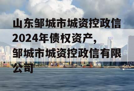 山东邹城市城资控政信2024年债权资产,邹城市城资控政信有限公司