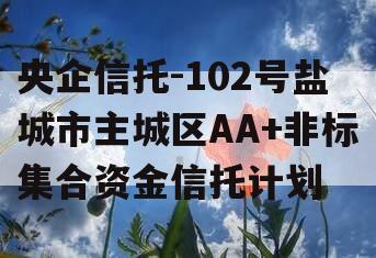 央企信托-102号盐城市主城区AA+非标集合资金信托计划