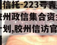 央企信托-223号青岛胶州政信集合资金信托计划,胶州信访官网网站