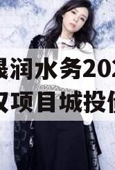 山东晟润水务2023年债权项目城投债定融