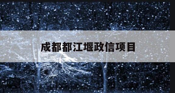 成都都江堰政信项目