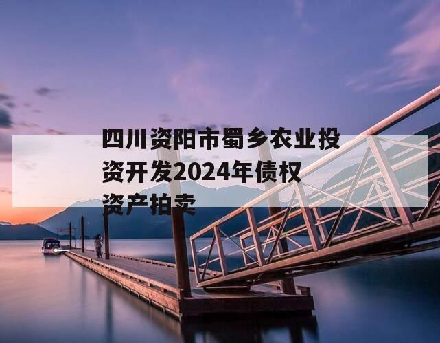 四川资阳市蜀乡农业投资开发2024年债权资产拍卖