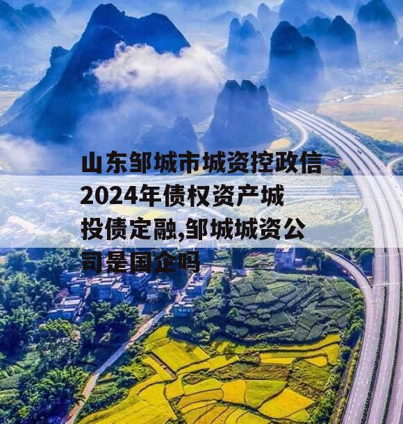 山东邹城市城资控政信2024年债权资产城投债定融,邹城城资公司是国企吗