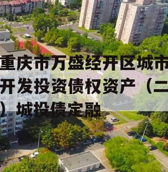 重庆市万盛经开区城市开发投资债权资产（二）城投债定融