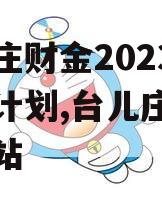 台儿庄财金2023年债权计划,台儿庄财政局网站