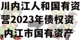 四川内江人和国有资产经营2023年债权资产,内江市国有资产