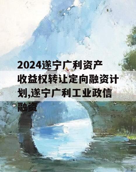 2024遂宁广利资产收益权转让定向融资计划,遂宁广利工业政信融资