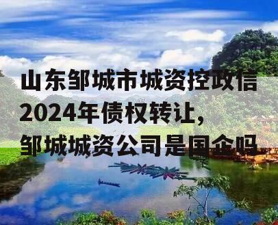 山东邹城市城资控政信2024年债权转让,邹城城资公司是国企吗