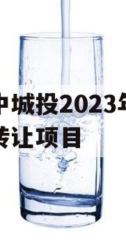 阆中城投2023年债权转让项目