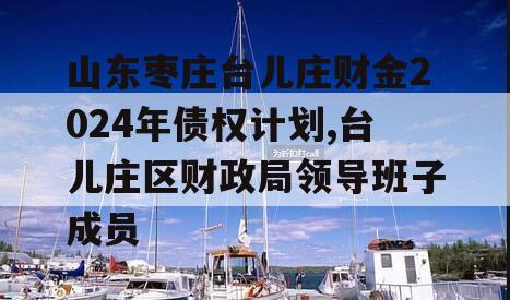 山东枣庄台儿庄财金2024年债权计划,台儿庄区财政局领导班子成员