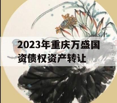 2023年重庆万盛国资债权资产转让