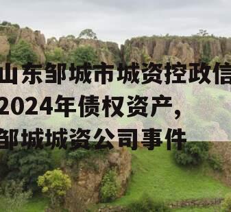 山东邹城市城资控政信2024年债权资产,邹城城资公司事件