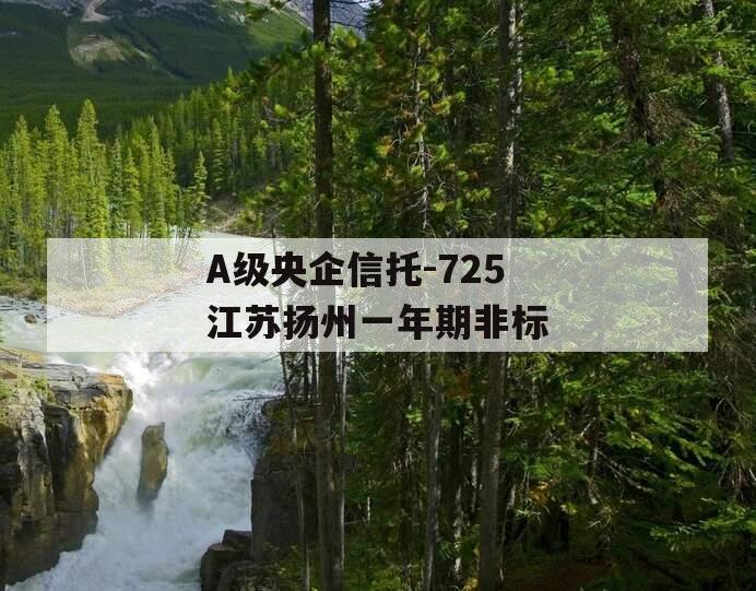 A级央企信托-725江苏扬州一年期非标