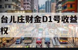 台儿庄财金D1号收益权