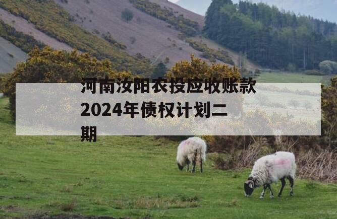 河南汝阳农投应收账款2024年债权计划二期