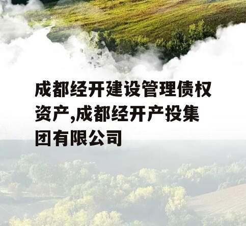 成都经开建设管理债权资产,成都经开产投集团有限公司