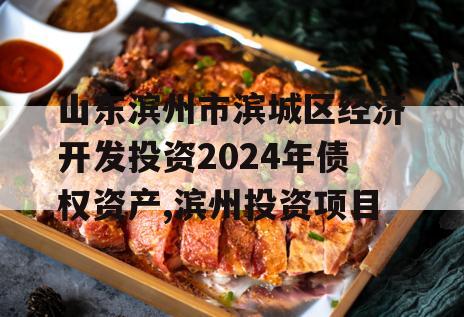 山东滨州市滨城区经济开发投资2024年债权资产,滨州投资项目