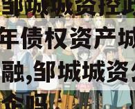 山东邹城城资控政信2024年债权资产城投债定融,邹城城资公司是国企吗