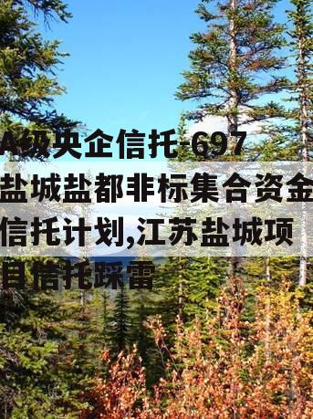 A级央企信托-697盐城盐都非标集合资金信托计划,江苏盐城项目信托踩雷