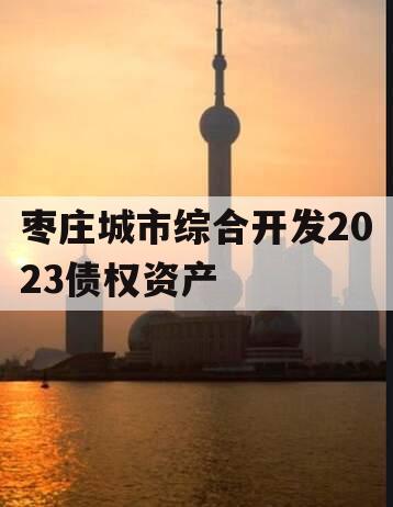 枣庄城市综合开发2023债权资产