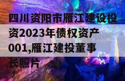 四川资阳市雁江建设投资2023年债权资产001,雁江建投董事长照片