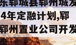 山东郓城县郓州城发2024年定融计划,郓城郓州置业公司开发的楼盘