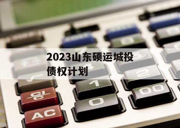 2023山东硕运城投债权计划