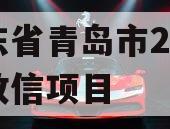 山东省青岛市2023年政信项目