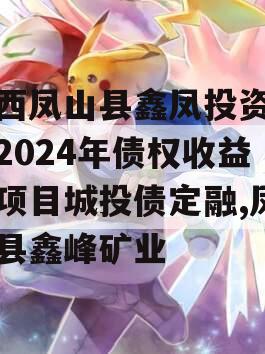 广西凤山县鑫凤投资发展2024年债权收益权项目城投债定融,凤山县鑫峰矿业