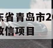 山东省青岛市2023年政信项目