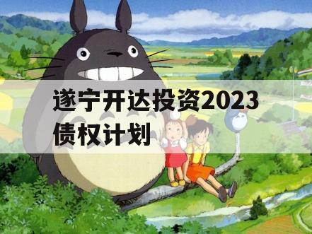 遂宁开达投资2023债权计划