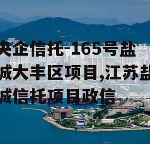 央企信托-165号盐城大丰区项目,江苏盐城信托项目政信