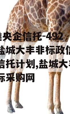 A类央企信托-492号盐城大丰非标政信集合信托计划,盐城大丰招标采购网