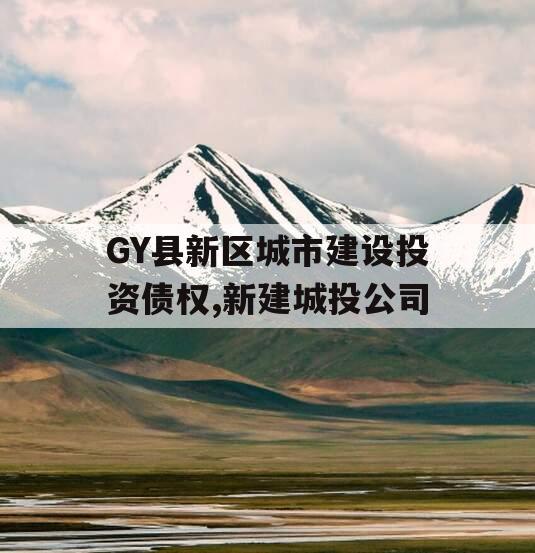 GY县新区城市建设投资债权,新建城投公司