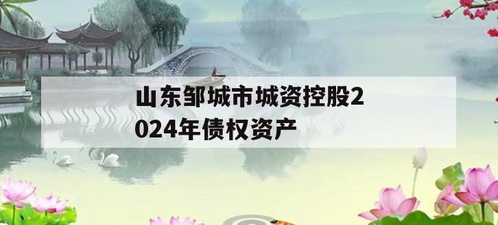 山东邹城市城资控股2024年债权资产