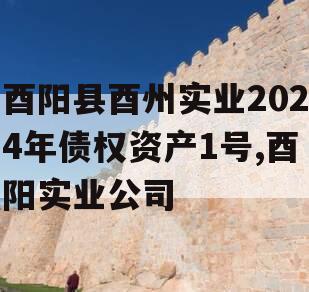 酉阳县酉州实业2024年债权资产1号,酉阳实业公司