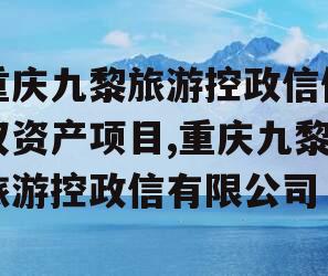 重庆九黎旅游控政信债权资产项目,重庆九黎旅游控政信有限公司