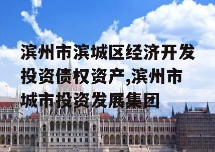 滨州市滨城区经济开发投资债权资产,滨州市城市投资发展集团