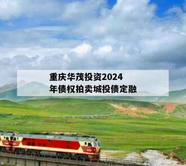 重庆华茂投资2024年债权拍卖城投债定融