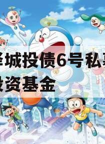 金泽城投债6号私募证券投资基金