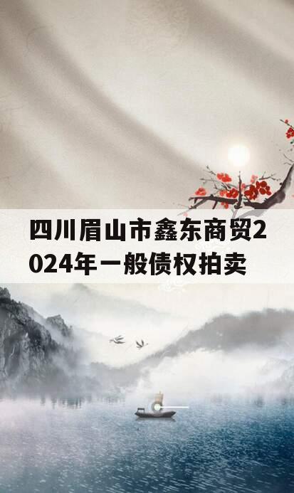 四川眉山市鑫东商贸2024年一般债权拍卖