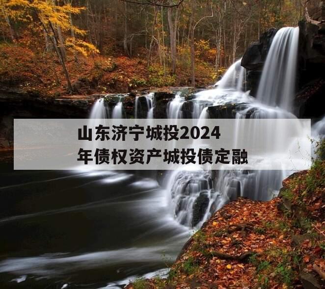 山东济宁城投2024年债权资产城投债定融