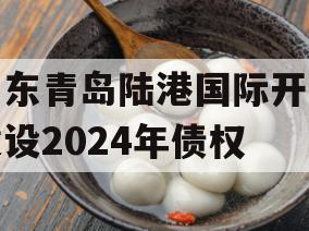 山东青岛陆港国际开发建设2024年债权