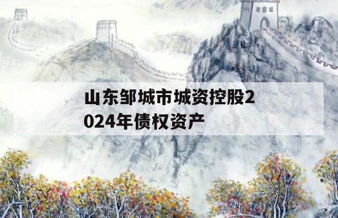 山东邹城市城资控股2024年债权资产