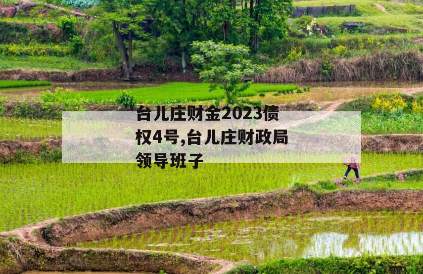 台儿庄财金2023债权4号,台儿庄财政局领导班子