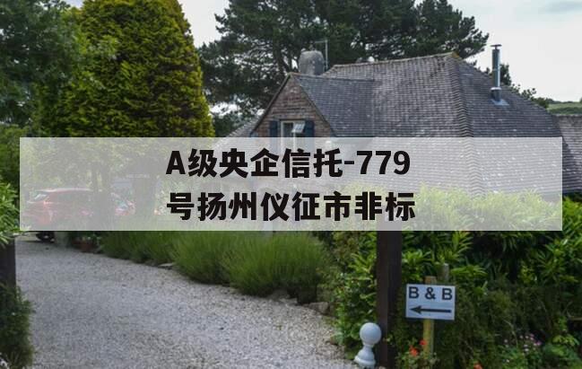 A级央企信托-779号扬州仪征市非标