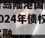 山东青岛陆港国际开发建设2024年债权城投债定融