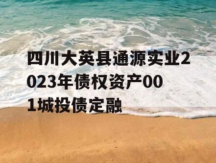 四川大英县通源实业2023年债权资产001城投债定融